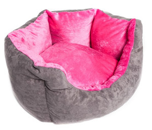 Bimbay Dog Bed, Oval, Size 3 - 66x50cm, grey-pink