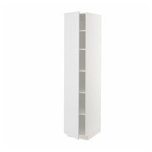 METOD High cabinet with shelves, white/Stensund white, 40x60x200 cm