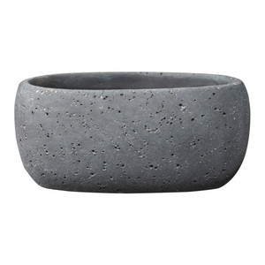 SK Soendgen Keramik Plant Pot Stand Bettona 28 cm, dark grey