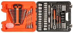 BAHCO 1/4" & 1/2" Square Drive Combination Spanner & Socket Set