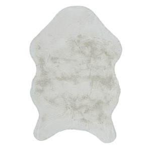 Faux Sheepskin Rug Cuso, white