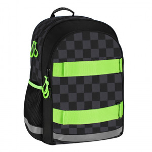 School Backpack Check/Skateboard