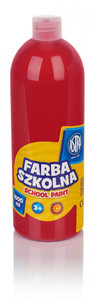 Astra School Paint Bottle 1000ml, red