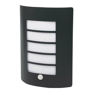 GoodHome Outdoor Wall Lamp Grandy with Motion Sensor 1 x 40 W E27, anthracite