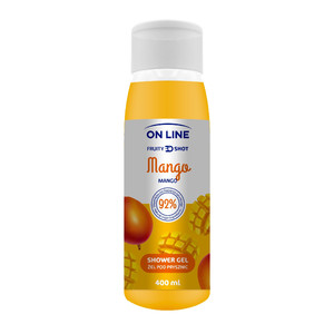 On Line Fruity Shot Shower Gel Mango 92% Natural Vegan 400ml