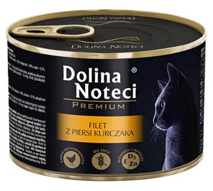 Dolina Noteci Premium Cat Wet Food Chicken Fillet 185g