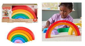 Fisher-Price® Wooden Stacking Rainbow HXT73 18m+