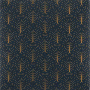 Upholstered Wall Panel Stegu Mollis Square 30 x 30 cm, dark blue - gold