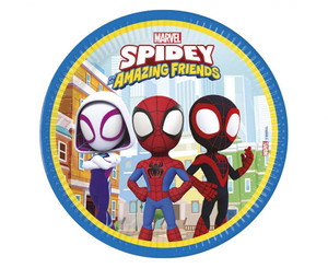 Party Paper Plate Spidey & Amazing Friends 23cm 8-pack