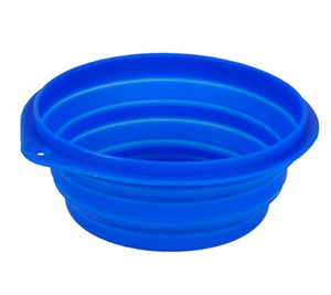 Flamingo Silicon Travel Bowl 500ml, blue