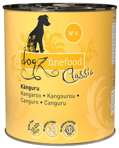 Dogz Finefood Dog Wet Food N.06 Kangaroo 800g