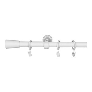 Curtain Rod GoodHome Anafi 19 mm 240 cm, matt white