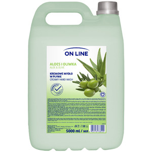 On Line Creamy Hand Wash Aloe & Olive 5L