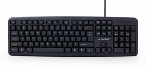 Gembird Standard Wired Keyboard USB KB-U-103, black