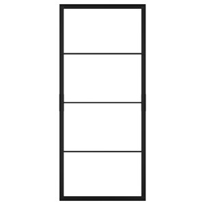 SKYTTA Sliding door frame, black, 102x231 cm