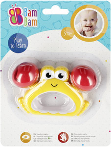 Bam Bam Rattle Crab, assorted colours, 3m+