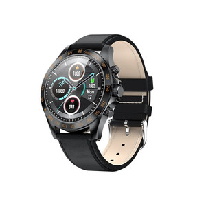 Garett Smartwatch Men Style, black leather