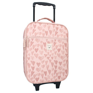 Kidzroom Trolley Suitcase Current Legend Heart, pink