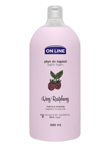 On Line Bath Foam Natural & Vegan Very Raspberry 980ml