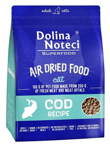 Dolina Noteci Superfood Air Dried Dry Cat Food Cod Recipe 1kg