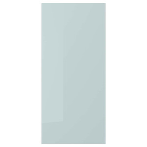 KALLARP Cover panel, high-gloss light grey-blue, 39x86 cm