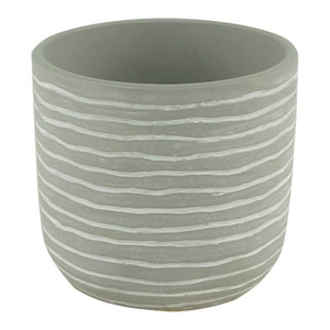 Ceramic Plant Pot GoodHome 10.5 cm, stripe