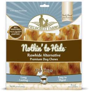Nothin' to Hide Flip Chips Beef Dog Chew 15cm 8pcs/240g