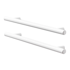 GoodHome T-bar Cabinet Handle Annatto 220 mm, white, 2 pack