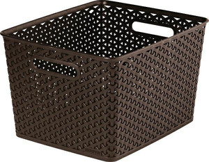 Curver Storage Basket L 18l, dark brown