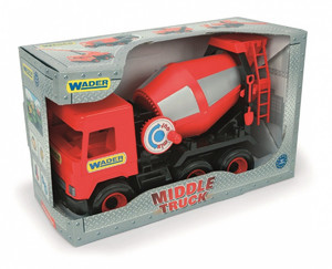 Wader Middle Truck Concrete Mixer Red 38cm 3+