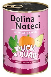 Dolina Noteci Superfood Dog Wet Food Duck & Quail 400g