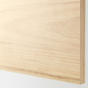 METOD High cabinet with cleaning interior, white/Askersund light ash effect, 60x60x240 cm