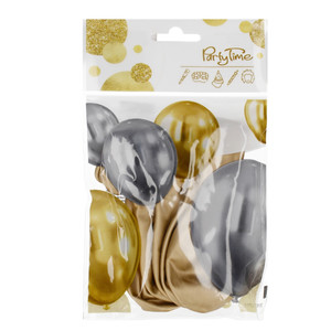 Decorative Balloons Celebrate 5-pack, gold