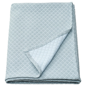 PRAKTVIAL Bedspread, blue, 260x250 cm