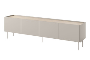 Four-Door TV Cabinet Desin 220, cashmere/nagano oak