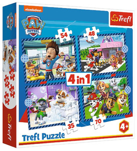 Trefl Children's Puzzle Paw Patrol 4in1 4+