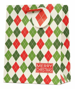 Christmas Gift Bag 330x440, 1pc, assorted patterns