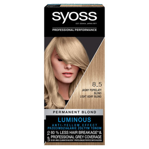 Schwarzkopf Syoss Luminous Permanent Blond no. 8-5 Light Ashy Blond