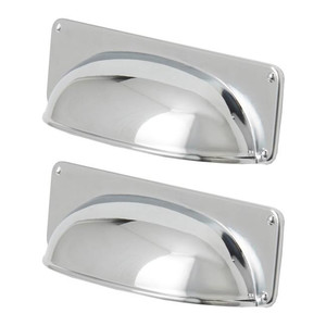 GoodHome Cabinet Cup Handle Juniper, chrome, 2 pack