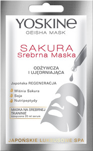 Yoskine Geisha Mask Sakura Silver Sheet Mask Nourishing & Firming 20ml