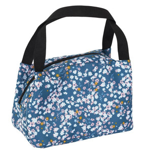 Thermal Lunch Bag Flower, blue