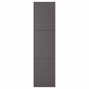 MERÅKER Door, dark grey, 50x195 cm