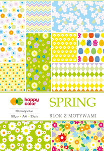 Happy Color Design Paper Pad Spring A4 15 Sheets