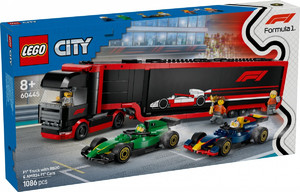LEGO City F1 Truck with RB20 & AMR 24 F1 Cars 8+