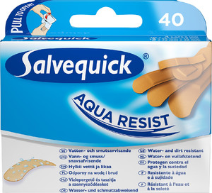 Salvequick Aqua Resist Waterproof Plasters 40pcs