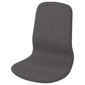 LÅNGFJÄLL Seat shell with high back, Gunnared dark grey