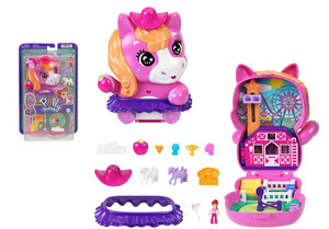 Polly Pocket Pony Rodeo Compact Playset With 1 Micro Doll JCR39 4+