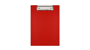 Clipboard A5, PVC, red