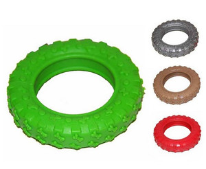 Dog Chew Toy Tire 10cm, 1pc, assorted colours