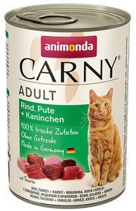 Animonda Carny Adult Cat Food Beef, Turkey & Rabbit 400g